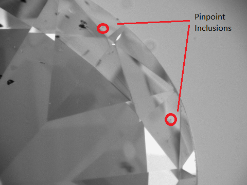 2 micron pin-point inclusions