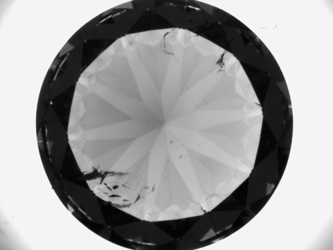 Polished diamond with SI3 clarity grade