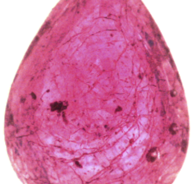 Bubbles and crazing in a Ruby